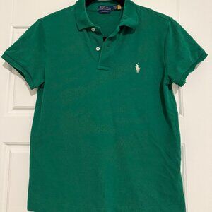 Polo Ralph Lauren Green Polo Classic Fit Size Small Petite